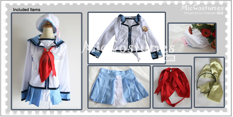 Angel Beats Nakamura Yuri Cosplay Costume