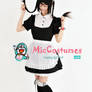 Classic Japanese Maid Cotton Costume