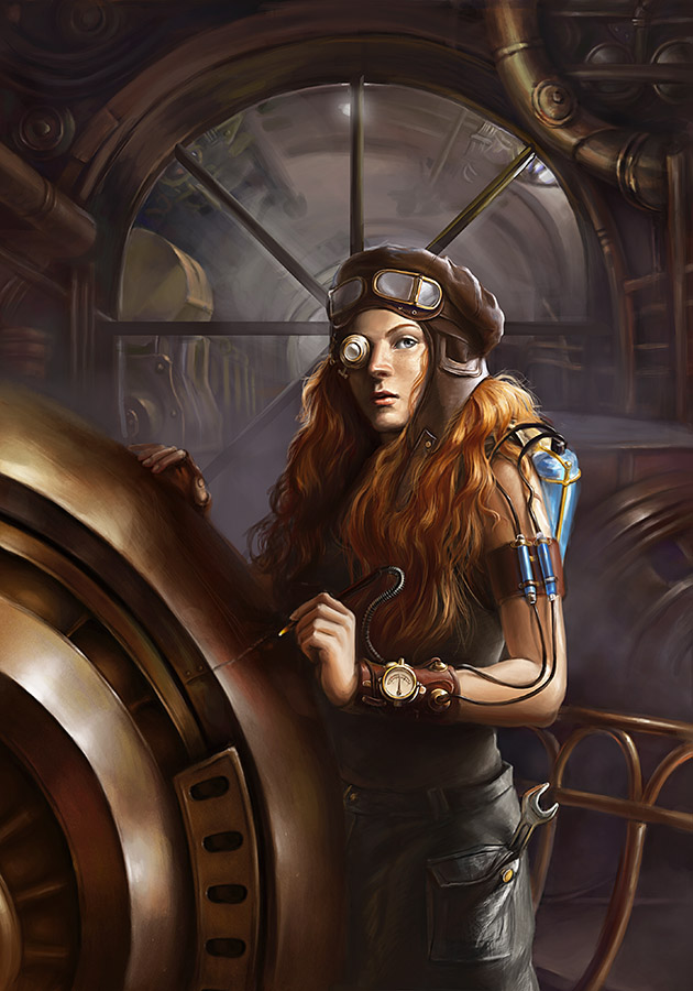 Steampunk Mechanic By G Ae L On Deviantart