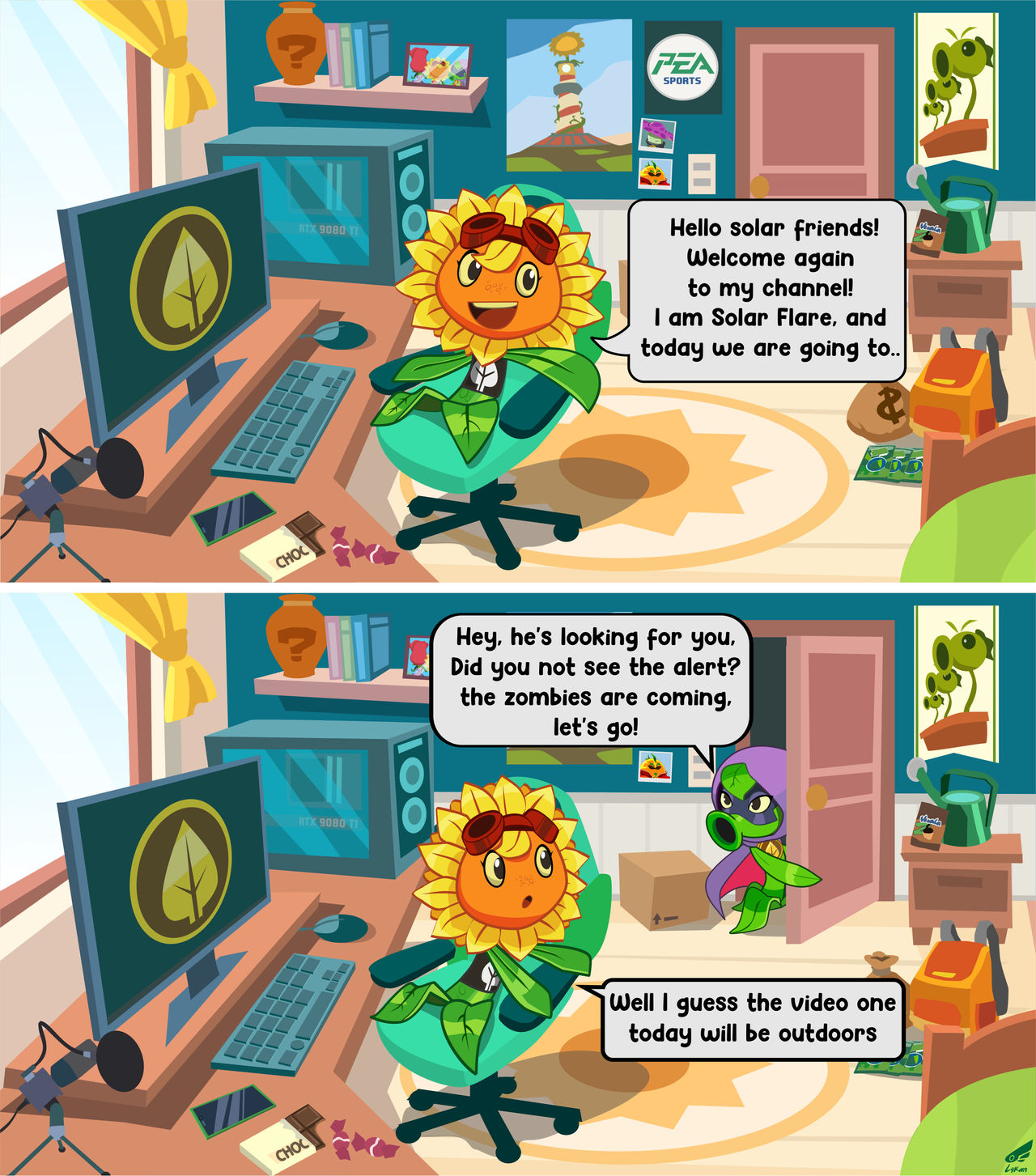 Solar flare comic - stream interrupted by JosephLukareli00 on DeviantArt