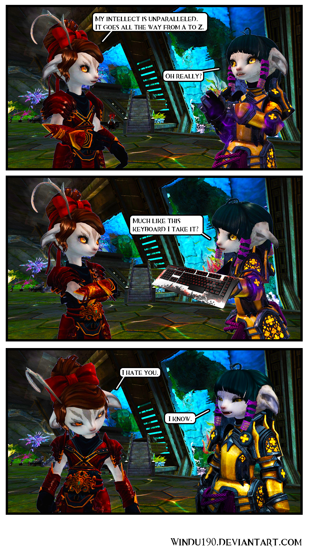 Savage Romy (Guild Wars 2 mini comic)