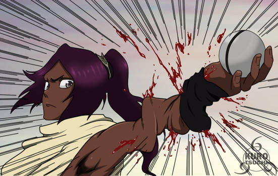 Shihouin Yoruichi Broken Arm