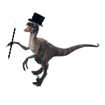 Cartoon Raptor Rapping Gif Dancing Raptor by LordKristine on DeviantArt