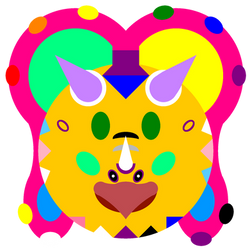 Pride Stegoceratops Emoji