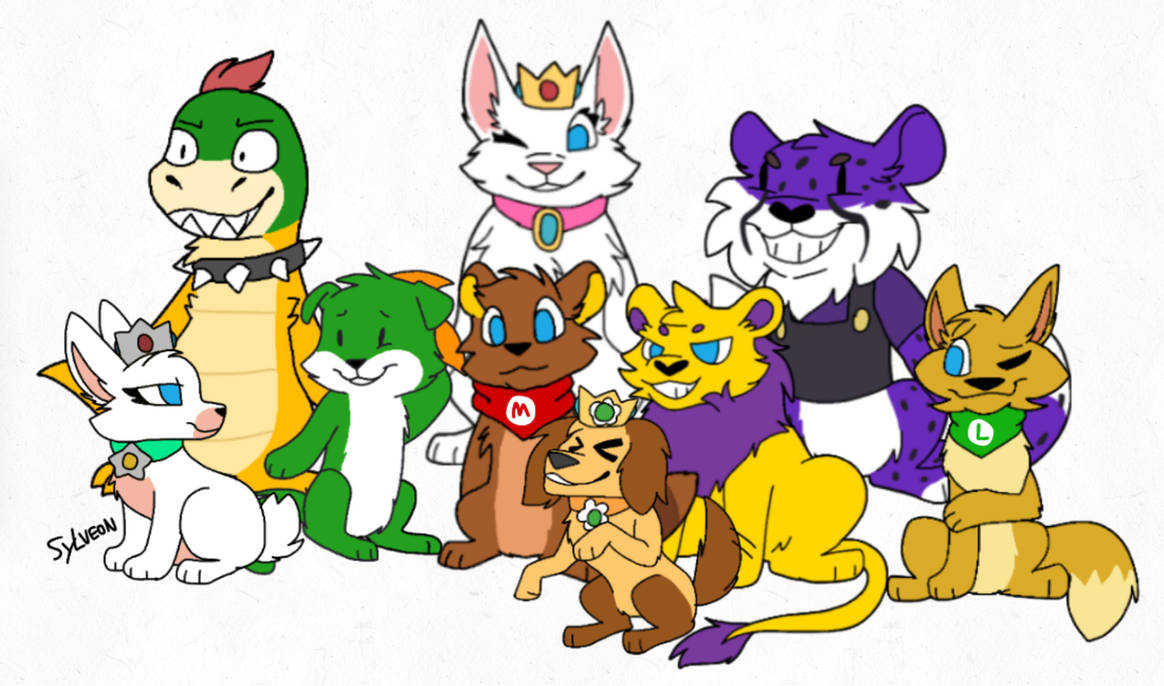Super Mario animal AU by sylveon65yAJ on DeviantArt