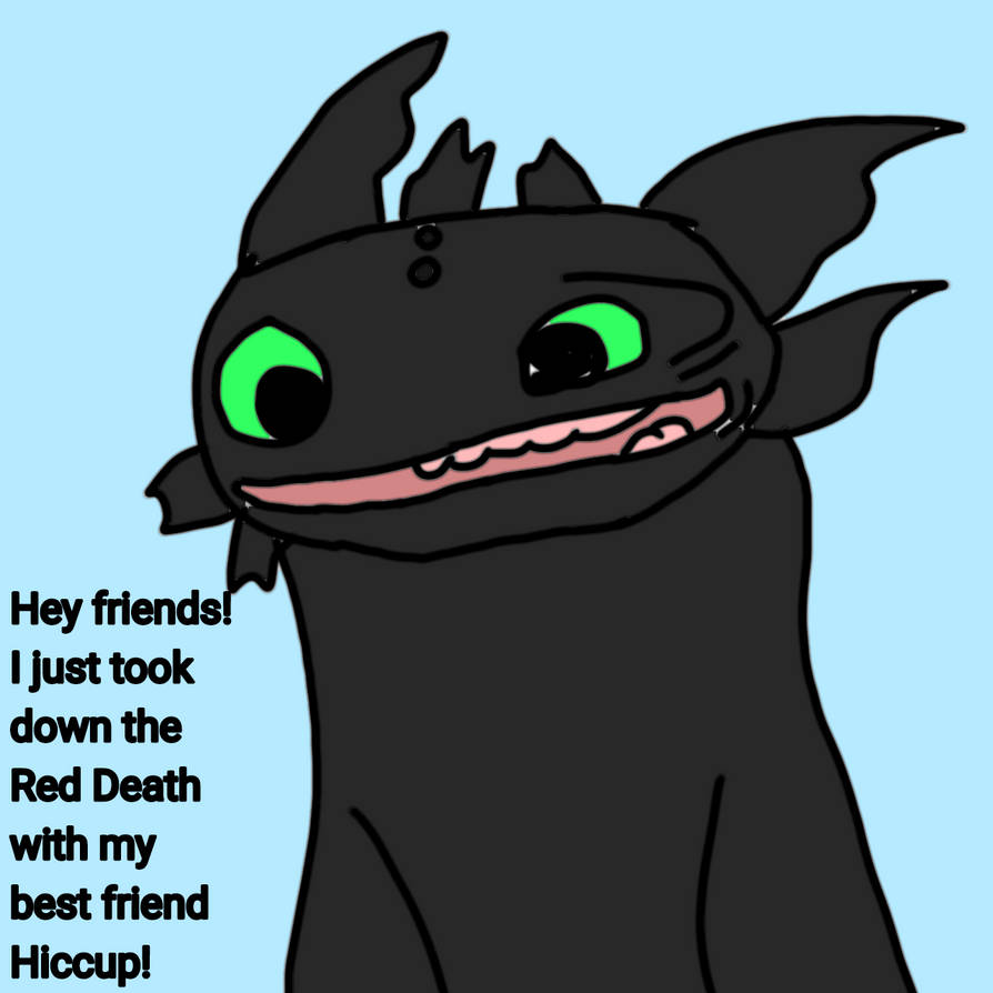 Toothless sketch I make a while ago by starthetrainer on DeviantArt