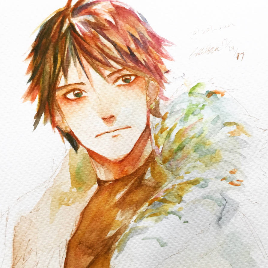 Random anime guy watercolor by Sal-san on DeviantArt