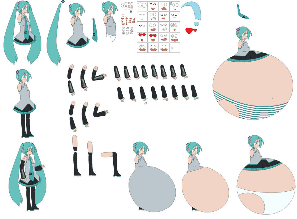 Miku Build Tutorial Hatsune Miku builder by FoxyMonika1995 on DeviantArt
