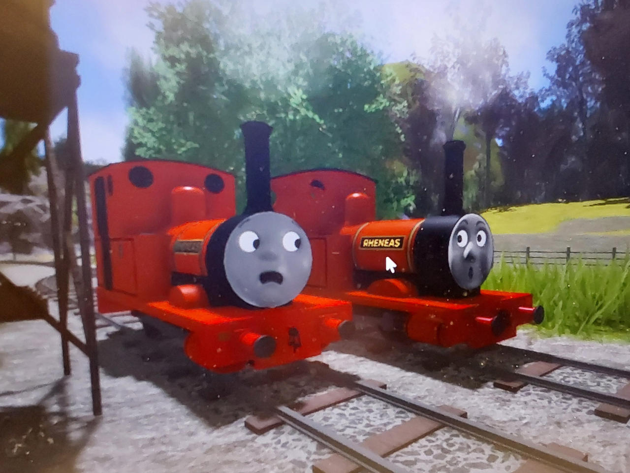 Rheneas Meets his large scale self by LuthortheBlackEngine on DeviantArt