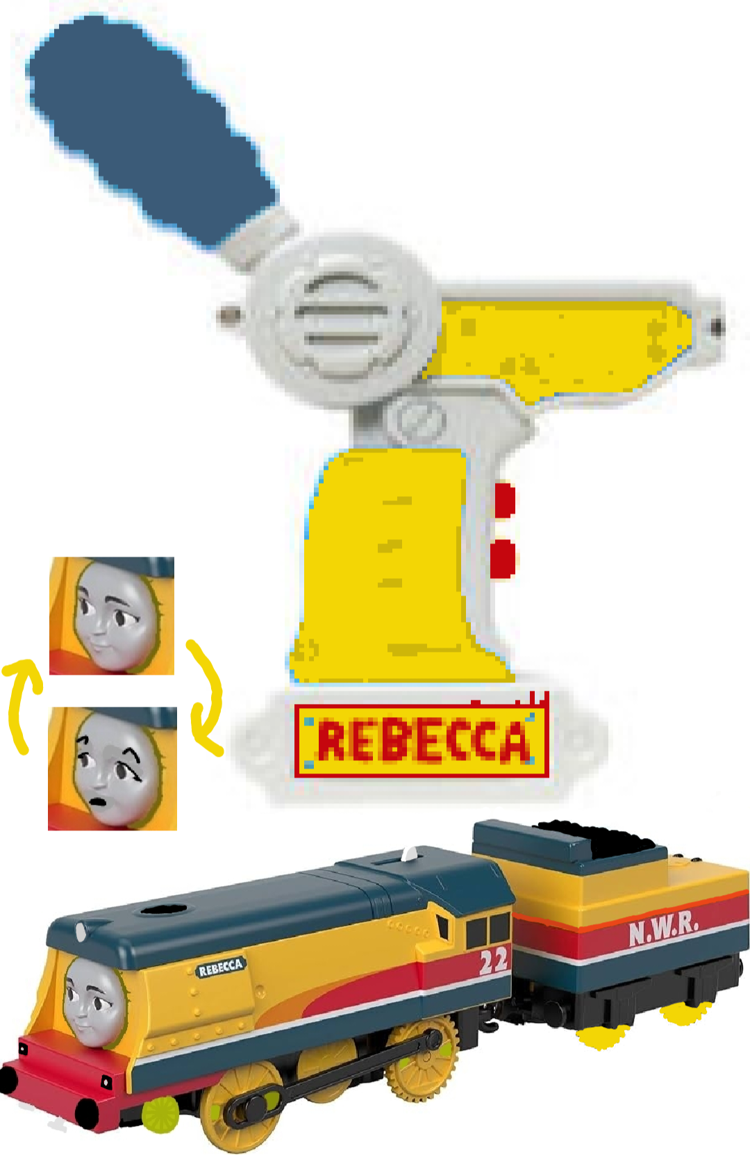 Trackmaster RC Flip Face Rebecca (My Version) by LuthortheBlackEngine ...
