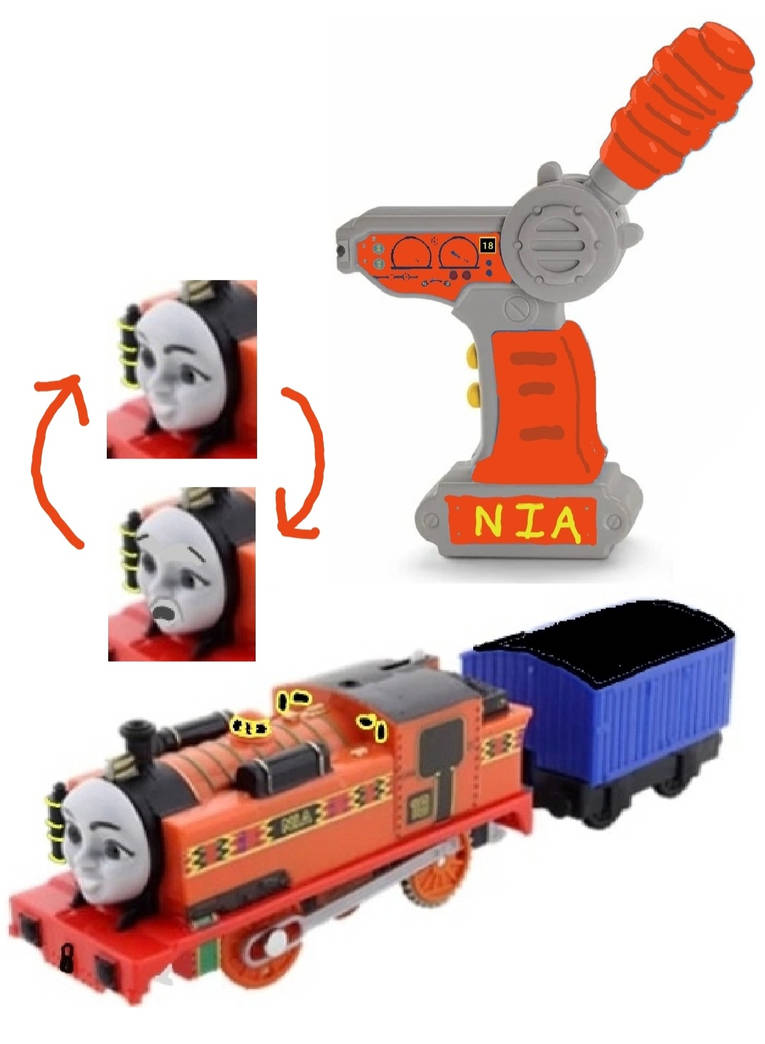 Trackmaster RC Flip Face Nia custom by LuthortheBlackEngine on DeviantArt