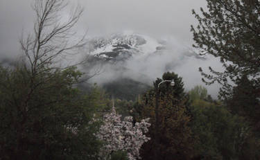 Cloud Clothed Mountain