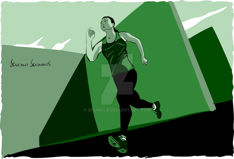Deviantart Front View Running running girl by brunolb on DeviantArt
