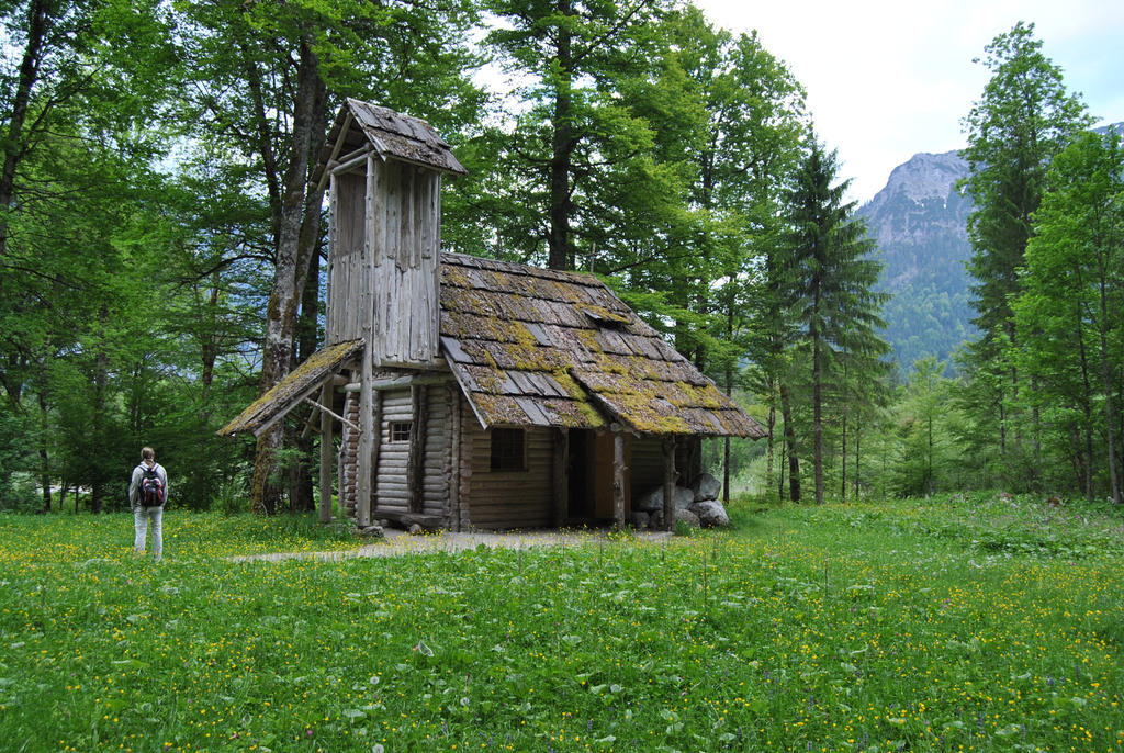 old wooden house by Wyonet