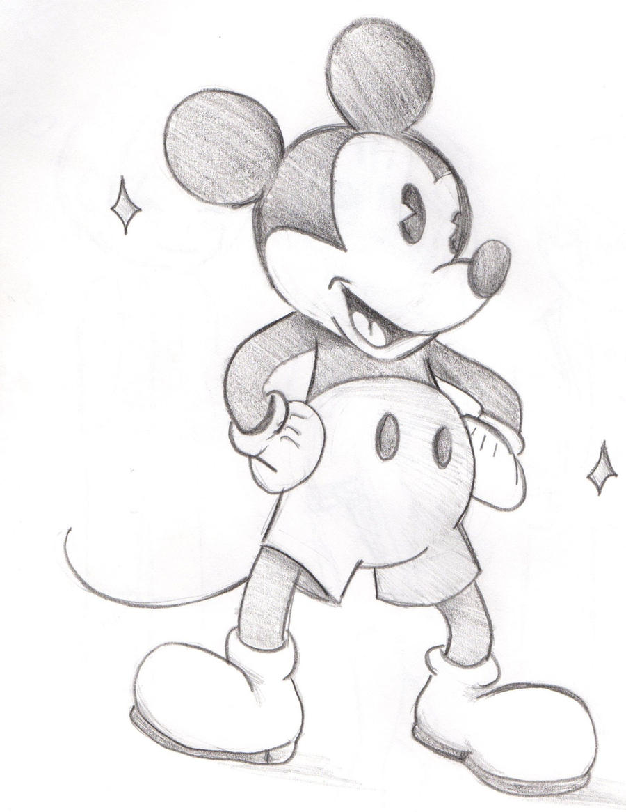 Sketch Old Style Mickey Mouse By Whispershipwrex On Deviantart