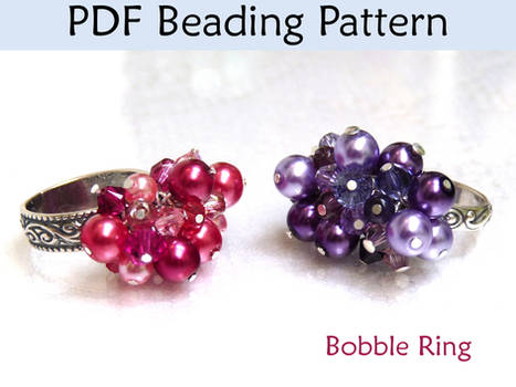 Beaded Bobble Ring PDF Beading Pattern