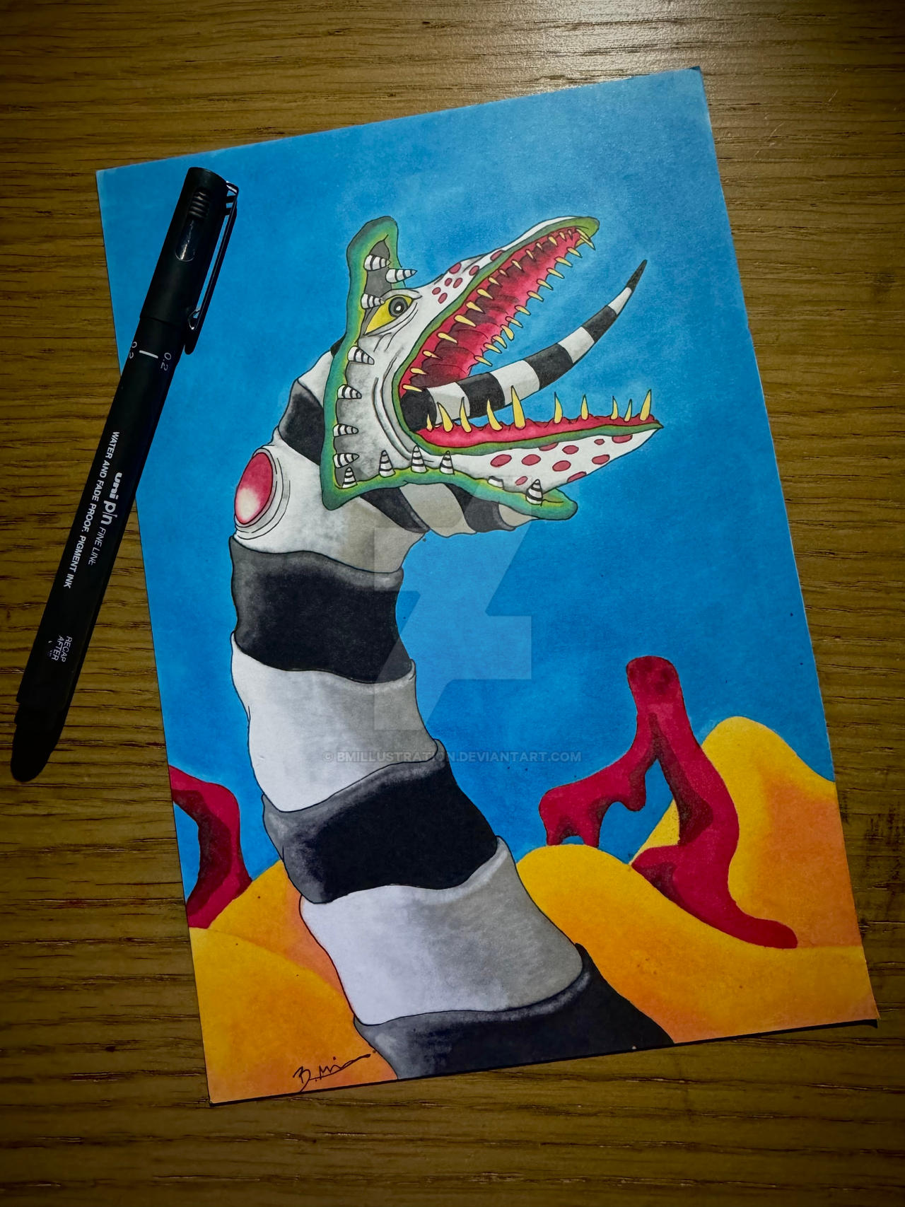 Beetlejuice Sandworm Coloring Pages