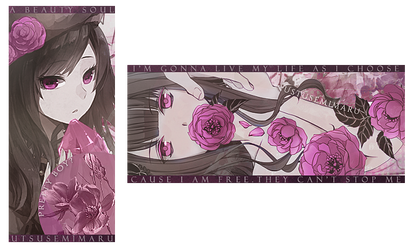 Violet Roses ~ Avatar and Signature ~