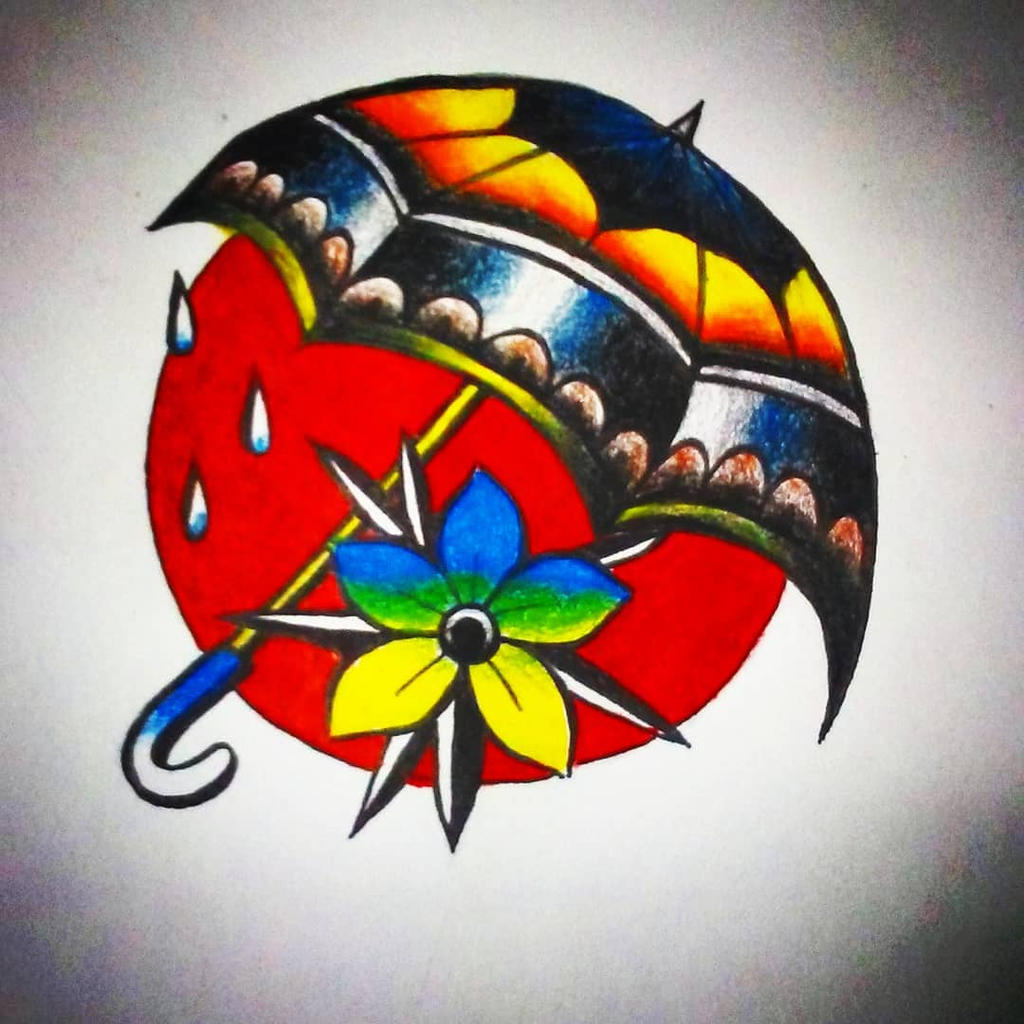 Traditional Rainy Day Tattoo Design by WilsonTrnt on DeviantArt