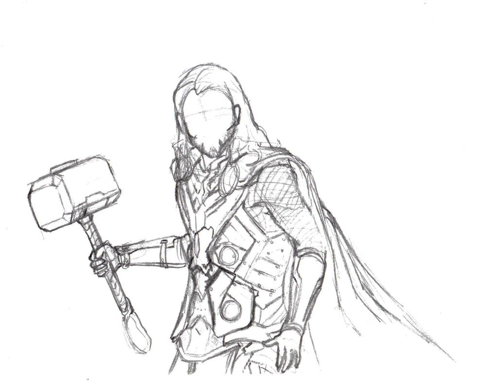 Thor Pencil Drawings: A Marvelous Artistic Expression 23 Thor Pencil Sketch by ScarletFrostStar on DeviantArt