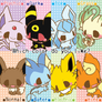 chibi pokemon eevee evolutions