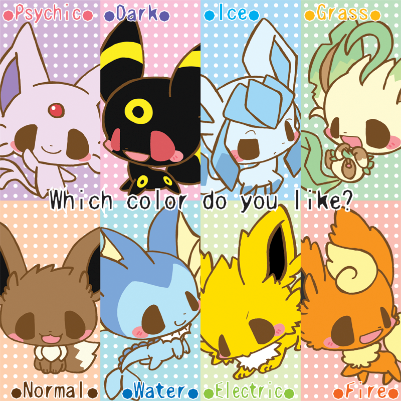 chibi pokemon eevee evolutions by neoncookies987 on DeviantArt