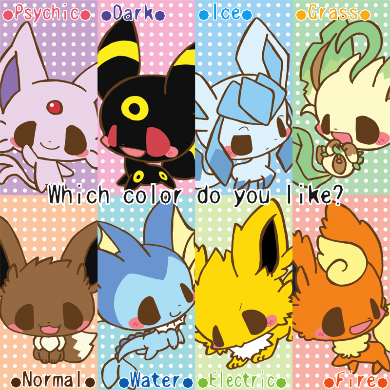 chibi pokemon eevee evolutions by neoncookies987 on DeviantArt