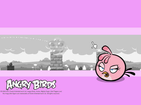 Angry Birds Pink Bird Wallpaper