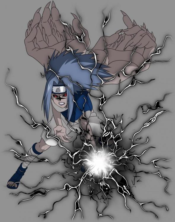 sasuke on baruketsu chidori by dbz-dragon-sayajin on DeviantArt