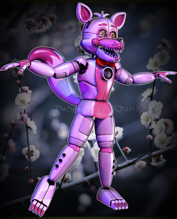 C4D/FNAF Funtime Foxy poster.