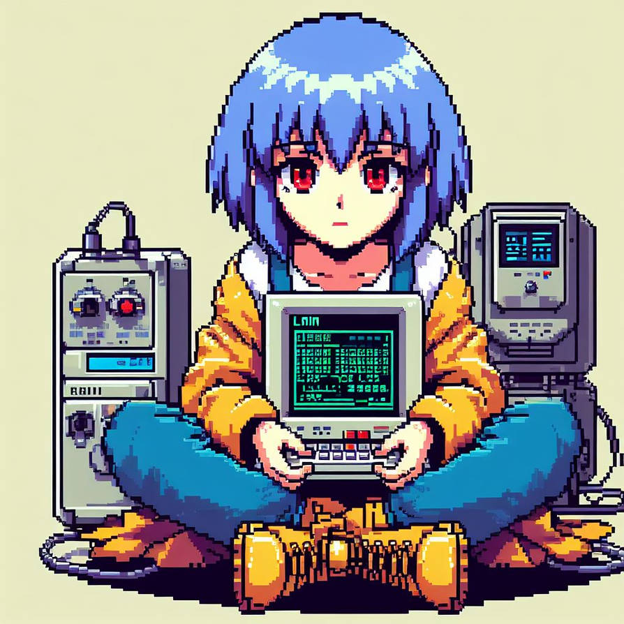 Computer Girl Fnf Cute girl sitting with computer by Kost34 on DeviantArt