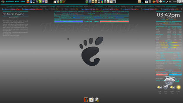 conky and desktop screenshots