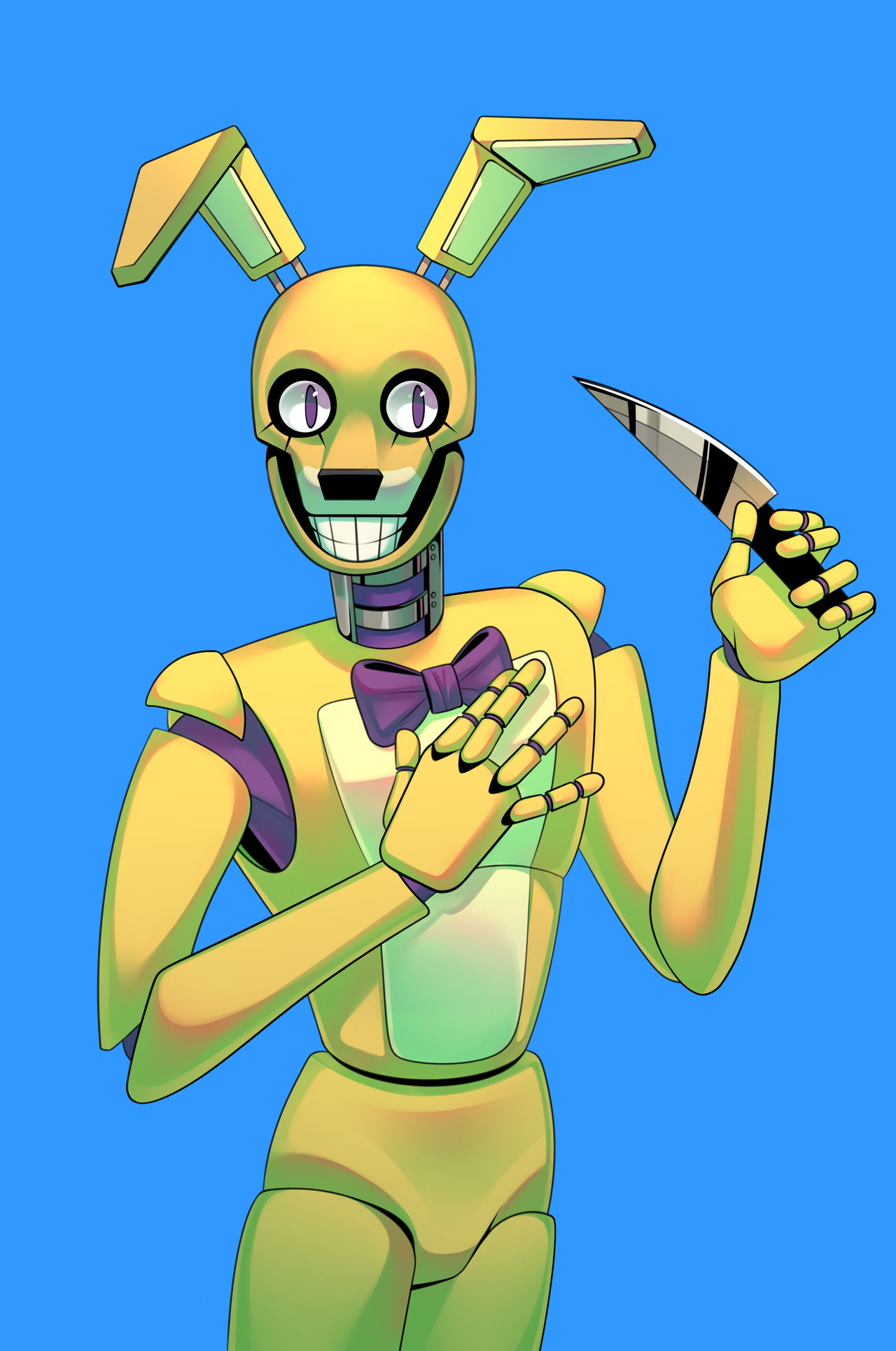 completely normal yellow rabbit by batpersik on DeviantArt
