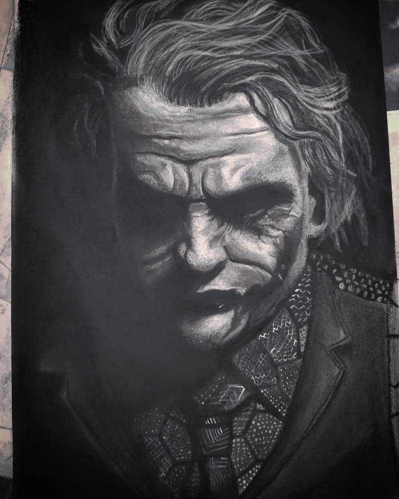 Joker charcoal drawing by Mwikstrom on DeviantArt