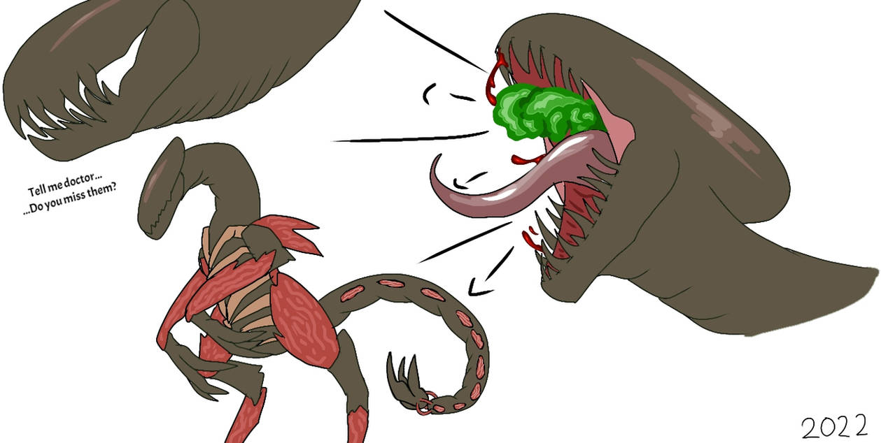Slitheene Exploding Slitheen Queen. by dragonfox8764 on DeviantArt