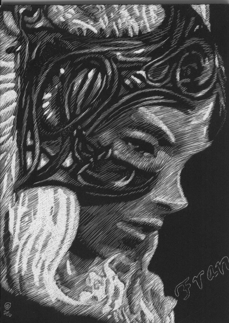 Scratchboard - Fran