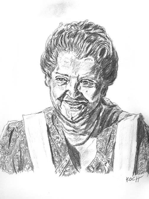 Evelyn Varden/THE NIGHT OF THE HUNTER by R. Koch by tabongafan on