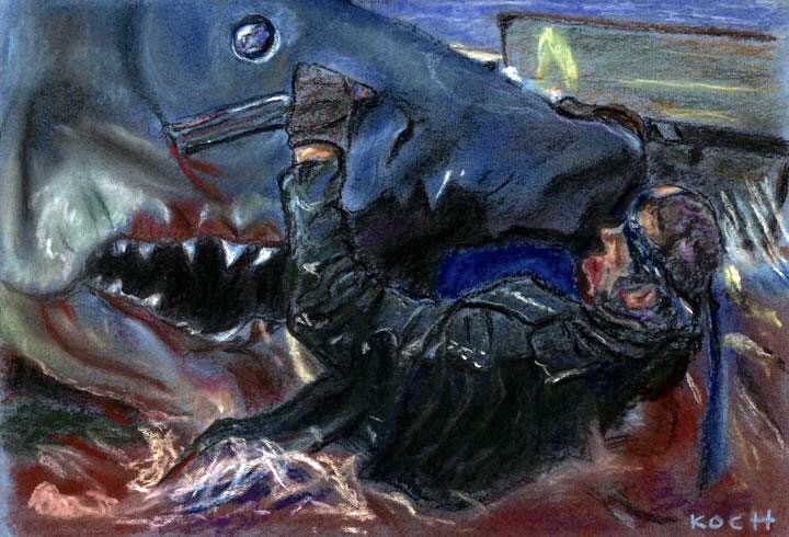 Death of Quint/JAWS by Roger Koch