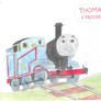 Thomas the Tank Engine (Down Low View) Drawing