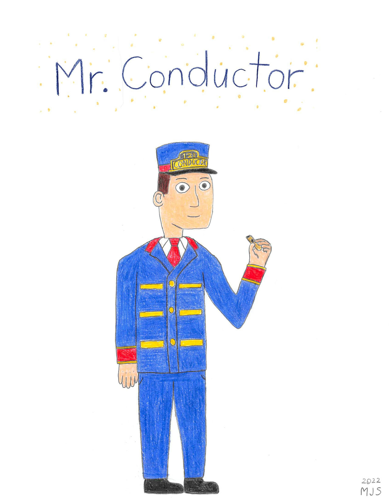 Mr. Conductor Drawing by Merritt-Trainboy on DeviantArt