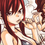 Lucy, Erza and Canna