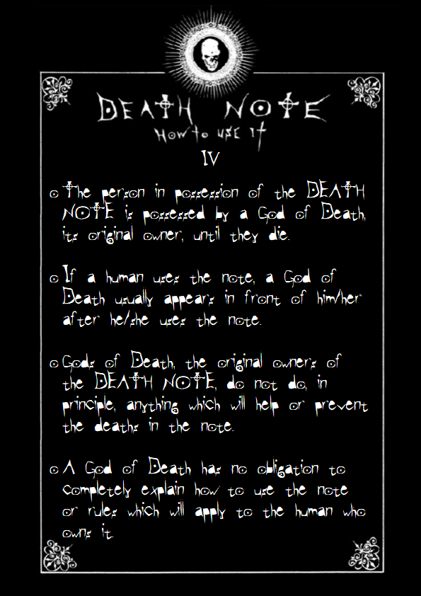 Death Note How to Use It - IV by da-maru on DeviantArt