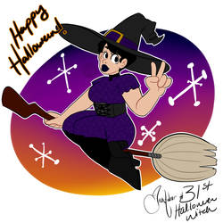 Inktober Day 31: Halloween Witch