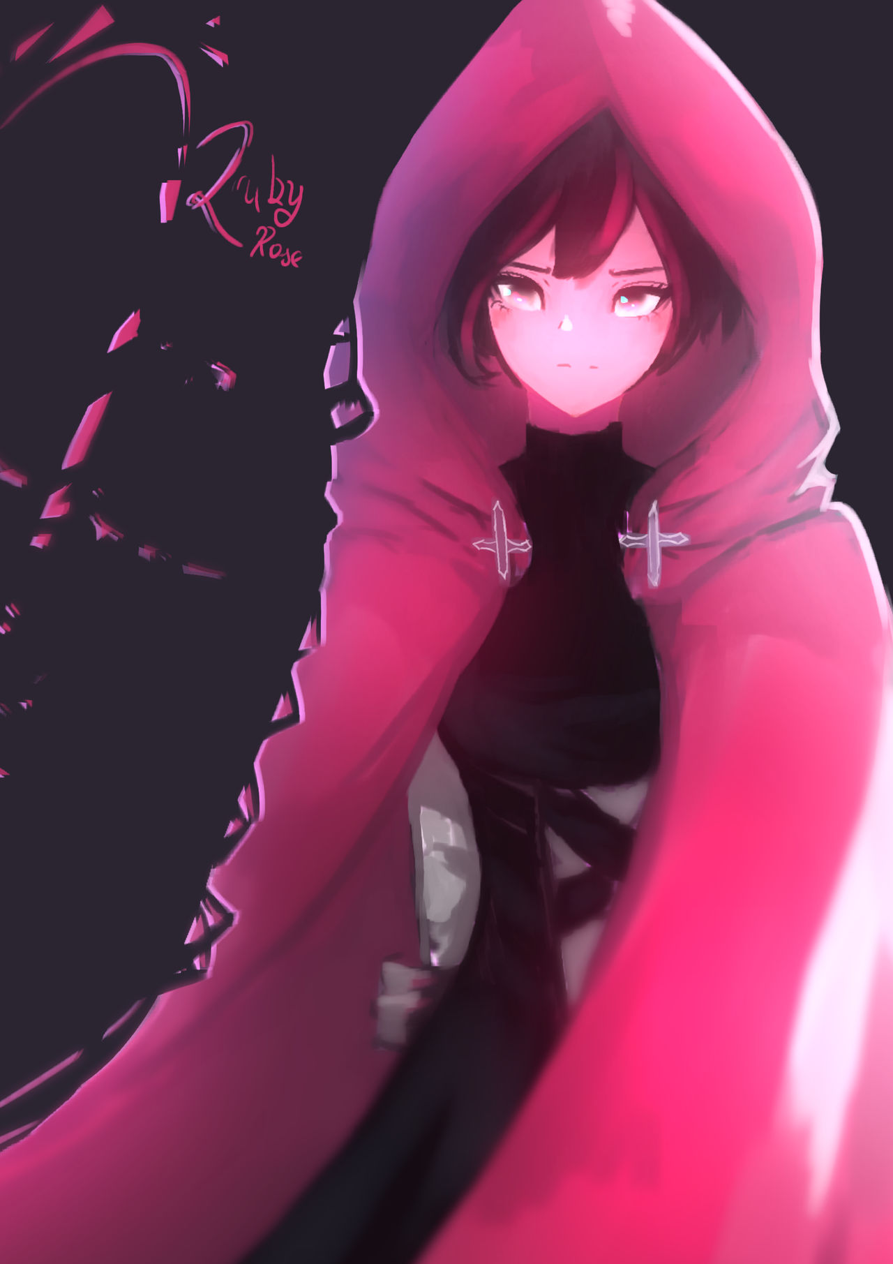 Ruby Li Twitter Rwby Ruby Fan Art Ruby Rose 🌹 (Art By @s_sked On Twitter) : R/RWBY
