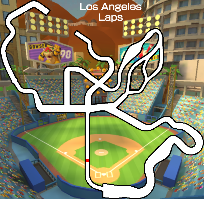 Los Angeles Laps Maps Combined by MVered417 on DeviantArt