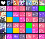 Pokemon and Pony Fusion Grid (32/36 OPEN) by CaffeinatedPossum