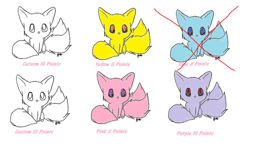 Fox Adaptables Fox Adaptables-OPEN- by NaruHinaFan1121 on DeviantArt