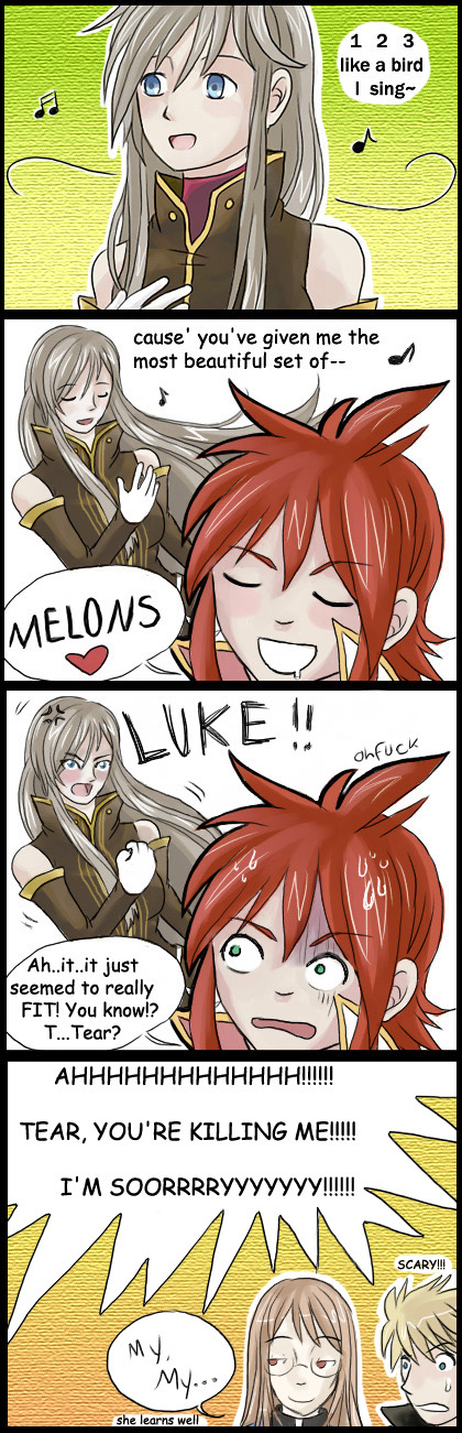 ToA 4koma - Like a Bird I Sing