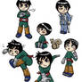 an attack of Lee chibis- color