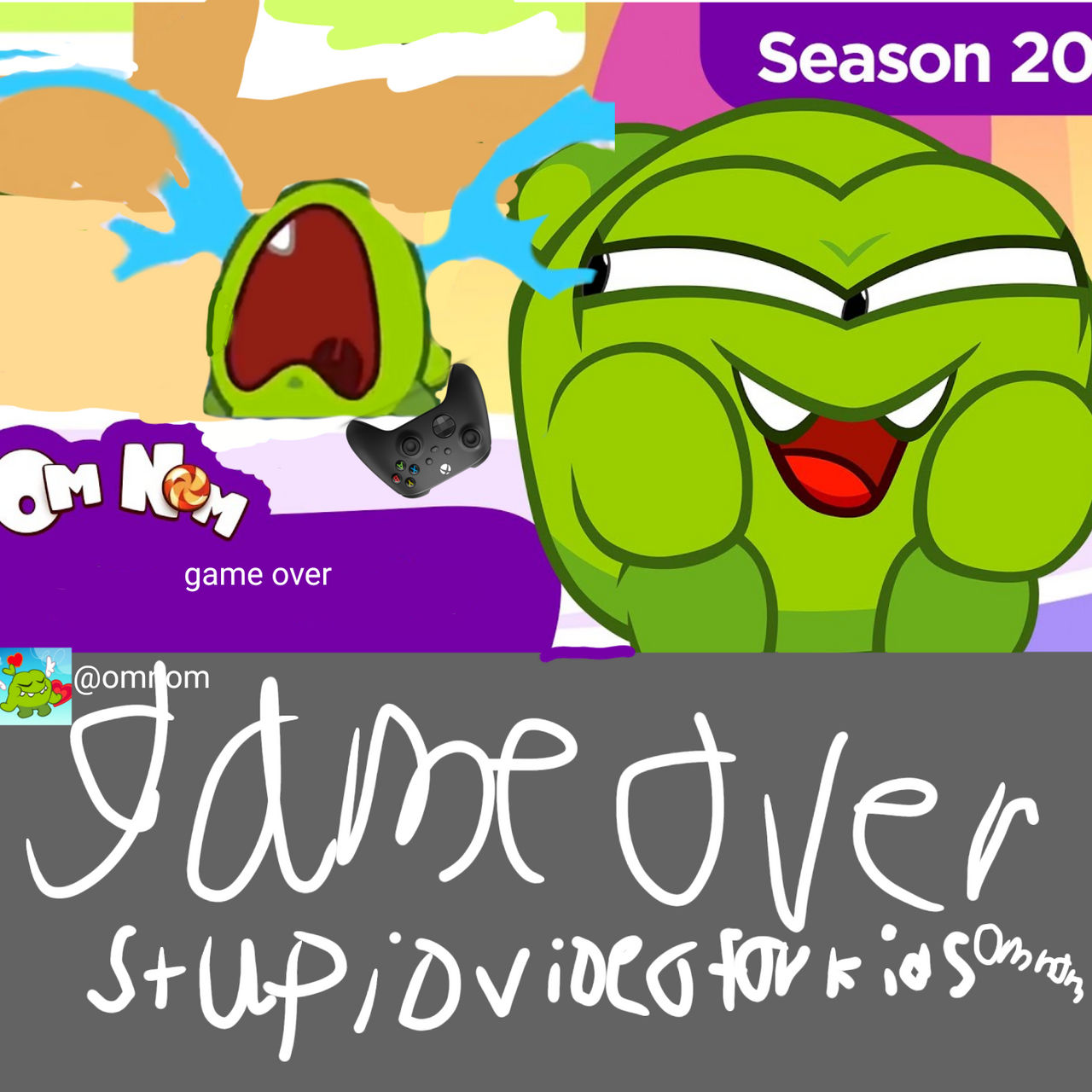 Nibble Num Game over om nom stories nibble nom CRYING by NibbleNomHater on DeviantArt